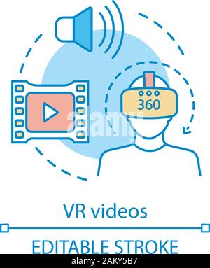 Vr cinema headset icon outline vector. Digital reality. Innovation ...