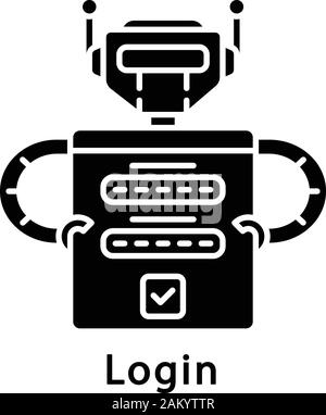Vector login form in badge Stock Vector Image & Art - Alamy