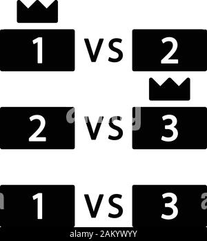 Esports tournament glyph icon. Team playing game. Cyber competitions. Video game championship. Silhouette symbol. Negative space. Vector isolated illu Stock Vector
