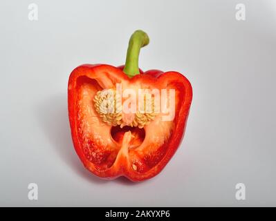 Apple and Lemons with a Pepper thrown in Stock Photo