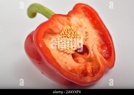 Apple and Lemons with a Pepper thrown in Stock Photo