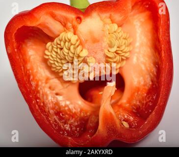 Apple and Lemons with a Pepper thrown in Stock Photo