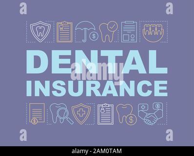 Dental Insurance Word Concepts Banner Medical Agreement Tooth
