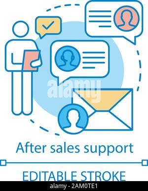 After sales support icon, outline style Stock Vector Image & Art - Alamy