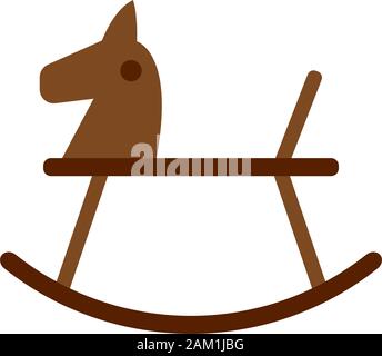Isolated woodhorse icon. Children toy - Vector illustration design Stock Vector