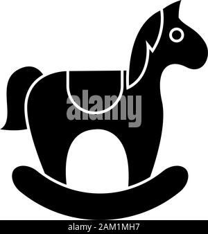 Isolated woodhorse icon. Children toy - Vector illustration design Stock Vector