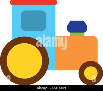 Isolated toy train icon. Children toy - Vector illustration design Stock Vector