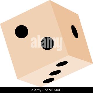 Isolated dice icon. Children toy - Vector illustration design Stock Vector