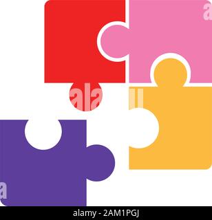 Isolated puzzle icon Stock Vector