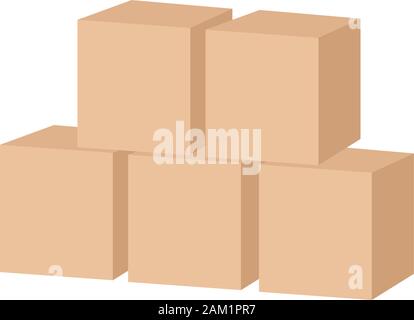 Wooden toy cubes Stock Vector