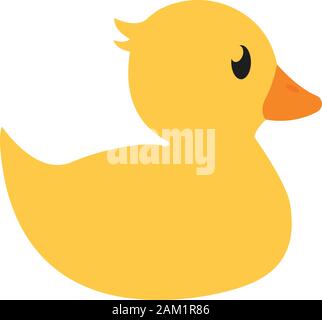 Isolated rubber duck icon Stock Vector