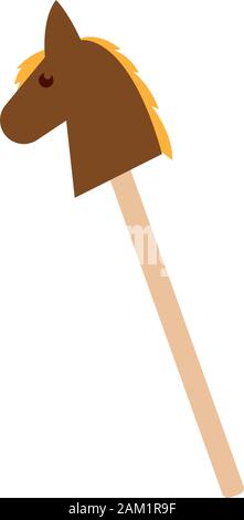 Isolated woodhorse icon Stock Vector