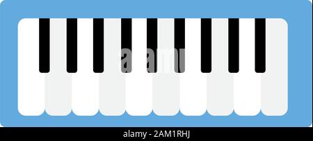 Isolated toy piano Stock Vector