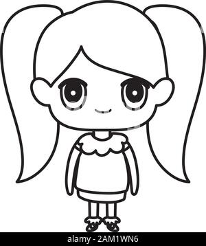 cute little cartoon girl