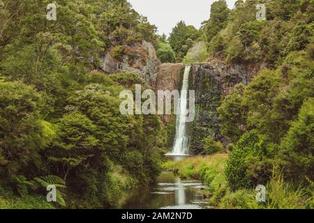 Hunua Falls at Hunua Ranges Regional Park on the North Island of New Zealand Stock Photo