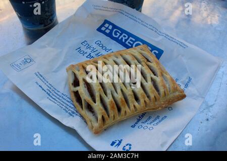 greggs steak bake pie london england uk Stock Photo - Alamy