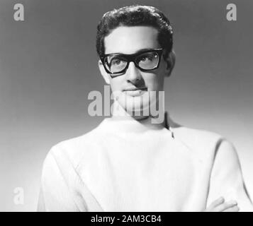 BUDDY HOLLY (19346-1959) American pop singer/songwriter Stock Photo