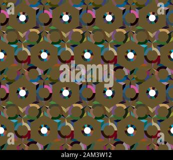 Geometric ornamental vector pattern. Seamless design texture. Stock Vector