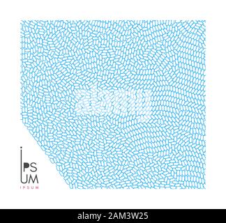 Cover design template. Many small ovals. Abstract background.3d vector illustration. Stock Vector