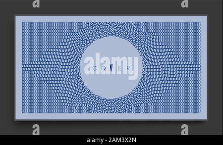 Cover design template. Many small ovals. Abstract background.3d vector illustration. Stock Vector