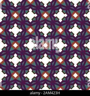 Seamless geometric ornamental vector pattern. Abstract background Stock Vector