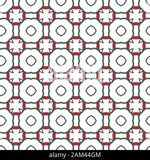 Seamless geometric ornamental vector pattern. Abstract background Stock Vector