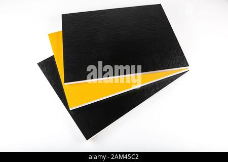 16 mm Soundproof Adhesive Melamine Sponge. Acoustic soundproofing foam. Stock Photo