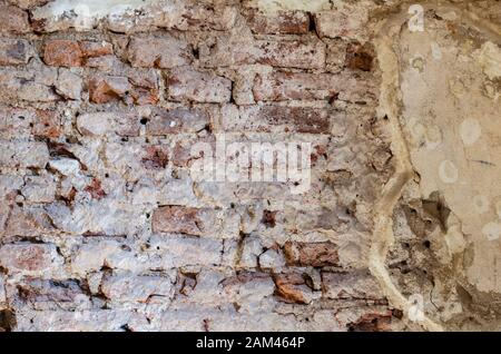 Old vintage brick wall background Stock Photo