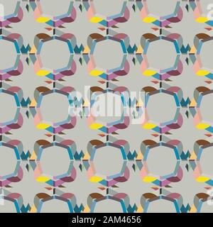 Seamless geometric ornamental vector pattern. Abstract background Stock Vector