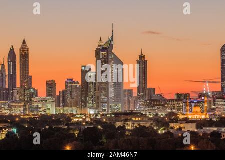 Dubai Skyline UAE Stock Photo