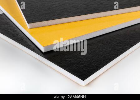 16 mm Soundproof Adhesive Melamine Sponge. Acoustic soundproofing foam. Stock Photo