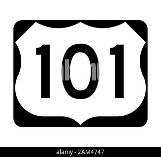 Ca. 101 Sign California us route 101 sign Stock Photo - Alamy