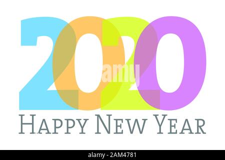 Happy new year 2020 Stock Photo