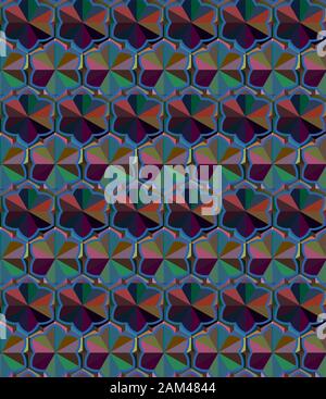 Seamless geometric ornamental vector pattern. Abstract background Stock Vector