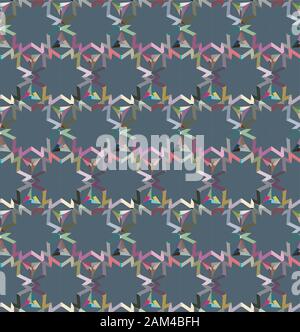 Seamless geometric ornamental vector pattern. Abstract background Stock Vector
