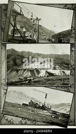 Utah: facts to prove that the youngest of the states is progressive and prosperous /issued by the Utah Commission for the Lewis and Clark Centennial Exposition held in Portland June 1st to October 15th, 1905 . velopedmining districts scattered throughout the State.They offer great inducements to the prospector andthe intelligent investor. Where Wealth is Made. rY MELTING AND MILLING.—The sevenl,foj smelters of Utah employ 2000 men and havea capacity in excess of 3000 tons daily which isbeing unfailingly supplied by the mines. AmericanSmelting & Refining Co., 750 men; Highland Boy, orUtah Con., Stock Photo