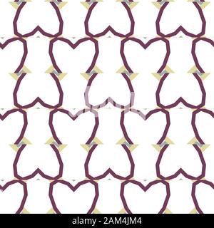 Geometric ornamental vector pattern. Seamless design texture. Stock Vector