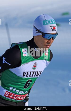 Trento, Italy. 11th January 2020; Lago Di Tesero, Val Di Fiemme, Trento, Italy; International Ski Federation World Cup, FIS Nordic Combined Val Di Fiemme, Akito Watabe (JPN) - Editorial Use Credit: Action Plus Sports Images/Alamy Live News Stock Photo