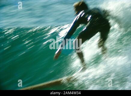 Morocco. Man surfing. Stock Photo