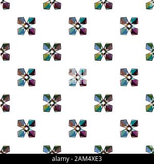 Geometric ornamental vector pattern. Seamless design texture. Stock Vector