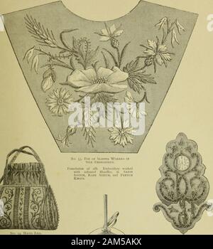 The dictionary of needlework : an encyclopaedia of artistic, plain, and fancy needlework dealing fully with the details of all the stitches employed, the method of working, the materials used, the meaning of technical terms, and, where necessary, tracing the origin and history of the various works described . Stock Photo