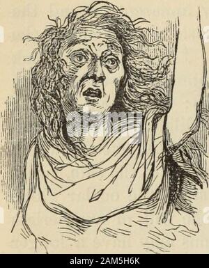 New Physiognomy : or signs of character, as manifested through temperament and external forms, and especially in the 'the human face divine.' . =? Fig. 434, which represents a woman who became insane on account ofthe unfaithfulness of her lover, who deserted her, shows the lively, bril-liant eyes mentioned by Dr. Laurent. She still loves ; and in her mentalaberration adorns her disheveled hair with flowers, and with parted lips and hungry devouring glances awaits the coming of her hearts idol, whomshe never ceases to expect. What a blessing to her it would be couldshe be weaned from the faithl Stock Photo