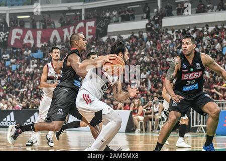 Rio De Janeiro, Brazil. 11th Jan, 2020. During Flamengo x Franca, match valid for the Super 8 Cup final, held at the Arena Carioca 1, located in the city of Rio de Janeiro, RJ, this Saturday (11). Credit: Nayra Halm/FotoArena/Alamy Live News Stock Photo