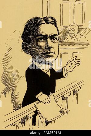 Clevelanders "as we see 'em;" a gallery of pen sketches in black and white . William E. Ambler The Curtiss-Ambler Realty Company76. Thomas C. Brinsmade Attorney at Law 77 Stock Photo