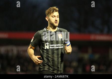 Salford, UK. 11th Jan, 2020. SALFORD, ENGLAND - JANUARY 11TH Charlie Goode of Northampton Town FC during the Sky Bet League 2 match between Salford City and Northampton Town at Moor Lane, Salford on Saturday 11th January 2020. (Credit: Tim Markland | MI News) Credit: MI News & Sport /Alamy Live News Stock Photo