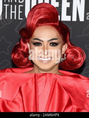 10 January 2020 - Beverly Hills, California - Ongina. Netflix's ''AJ And The Queen'' Season 1 Premiere at The Egyptian Theatre in Hollywood. (Credit Image: © Billy Bennight/AdMedia via ZUMA Wire) Stock Photo