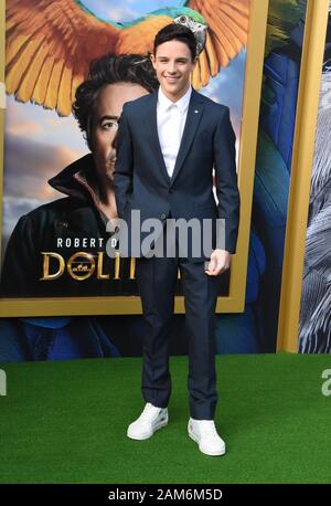 Westwood, California, USA. 11th Jan, 2020. Actor Harry Collett attends Universal Pictures' 'Dolittle' Premiere on January 11, 2020 at Regency Village Theatre in Westwood, California, USA. Credit: Barry King/Alamy Live News Stock Photo