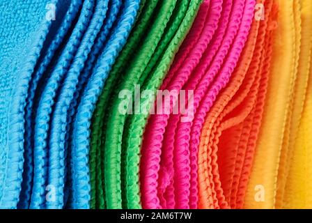 Pile of Multicolored Cloths. Stock Photo