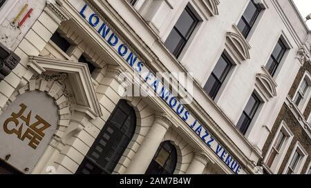 LONDON, UK - APRIL 27, 2019:  Signs on the Jazz Cafe in Parkway, Camden Stock Photo