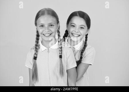 Beautiful Schoolgirls Back To School Concept Cute Schoolgirls